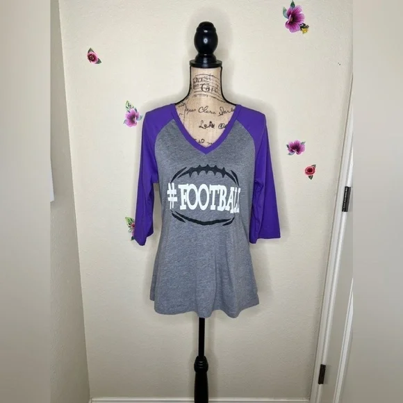 Football 3/4 Length Sleeve Shirt - Picture 2 of 11